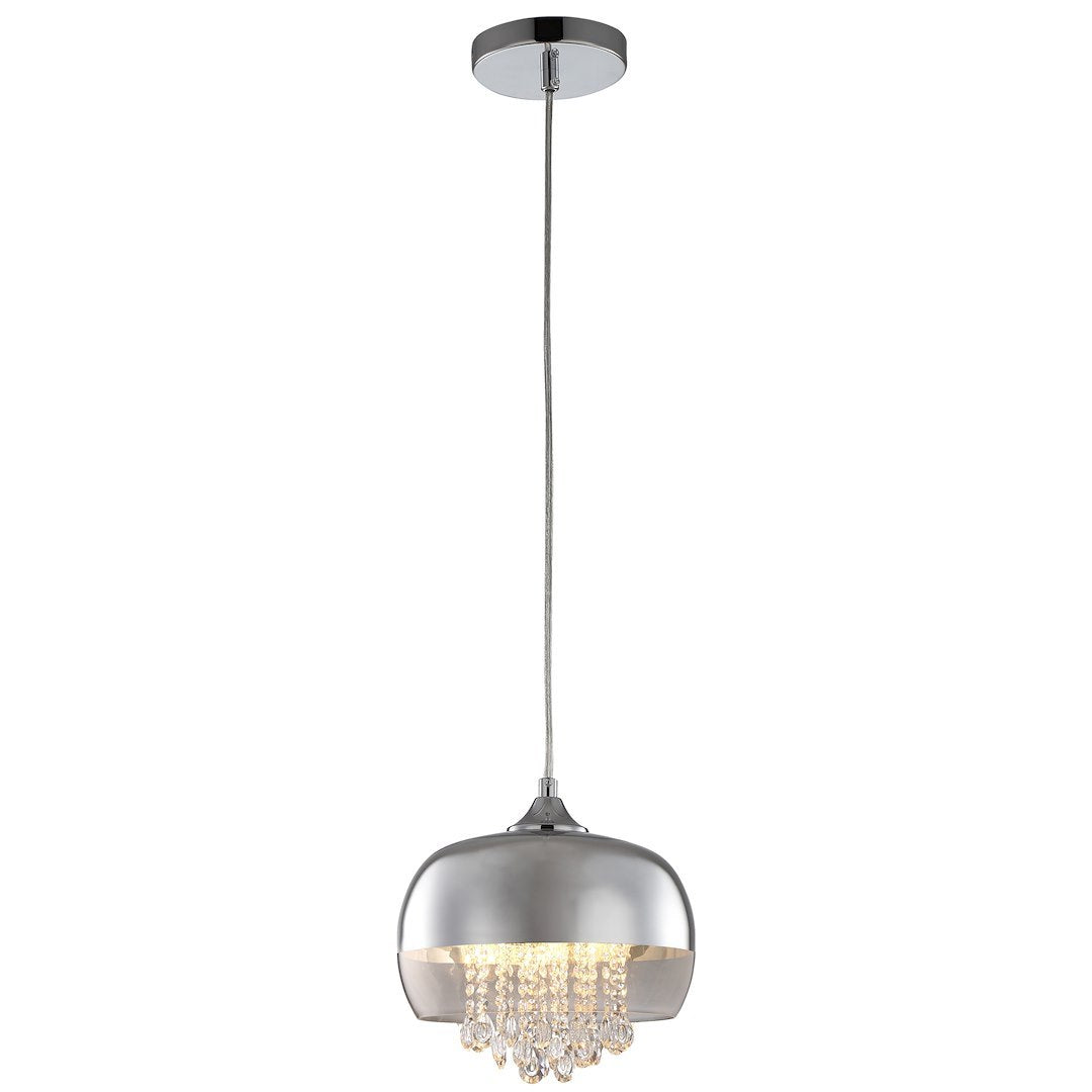 Pendelleuchte LUNA Chrom, Glas (1x E14) LED - Milagro