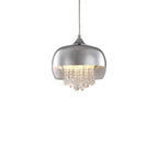 Pendelleuchte LUNA Chrom, Glas (1x E14) LED - Milagro
