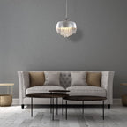 Pendelleuchte LUNA Chrom, Glas (1x E14) LED - Milagro