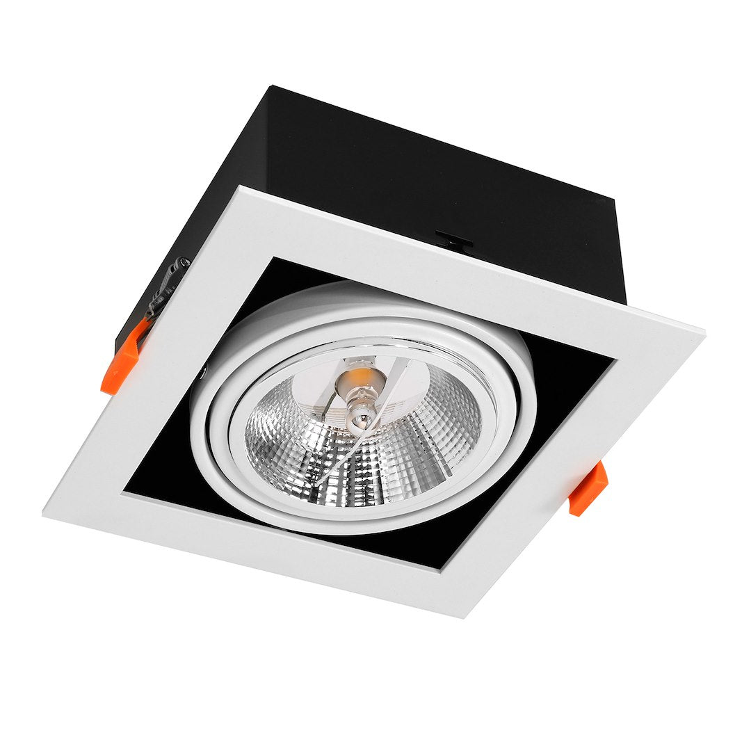 Decken-Einbauleuchte PLAZA (1x GU10) AR111 Weiß - Milagro