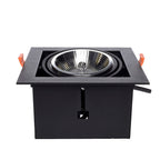 Decken-Einbauleuchte PLAZA (1x GU10) AR111 Schwarz - Milagro