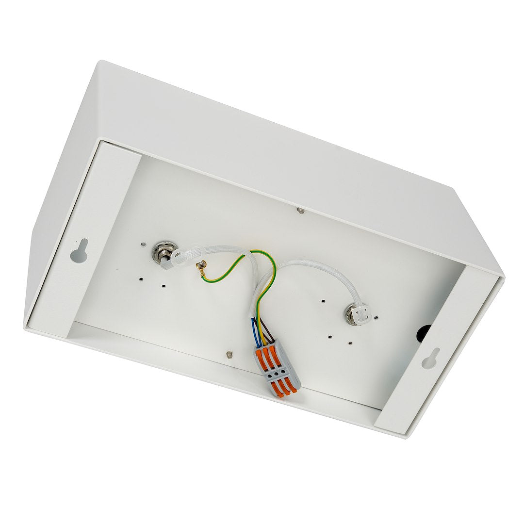 Decken Spot Strahler PLAZA (2x GU10) AR111 Weiß - Milagro