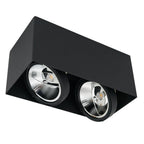 Decken Spot Strahler PLAZA (2x GU10) AR111 Schwarz - Milagro