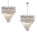 Pendelleuchte / Kronleuchter MADISON Chrom (9x E14) - Milagro