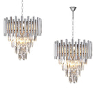 Pendelleuchte / Kronleuchter MADISON Chrom (9x E14) - Milagro