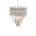 Pendelleuchte / Kronleuchter MADISON Chrom (9x E14) - Milagro