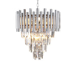 Pendelleuchte / Kronleuchter MADISON Chrom (9x E14) - Milagro