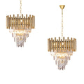 Pendelleuchte / Kronleuchter MADISON Gold (9x E14) - Milagro