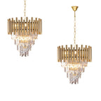 Pendelleuchte / Kronleuchter MADISON Gold (9x E14) - Milagro