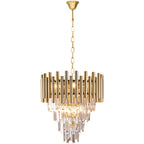 Pendelleuchte / Kronleuchter MADISON Gold (9x E14) - Milagro