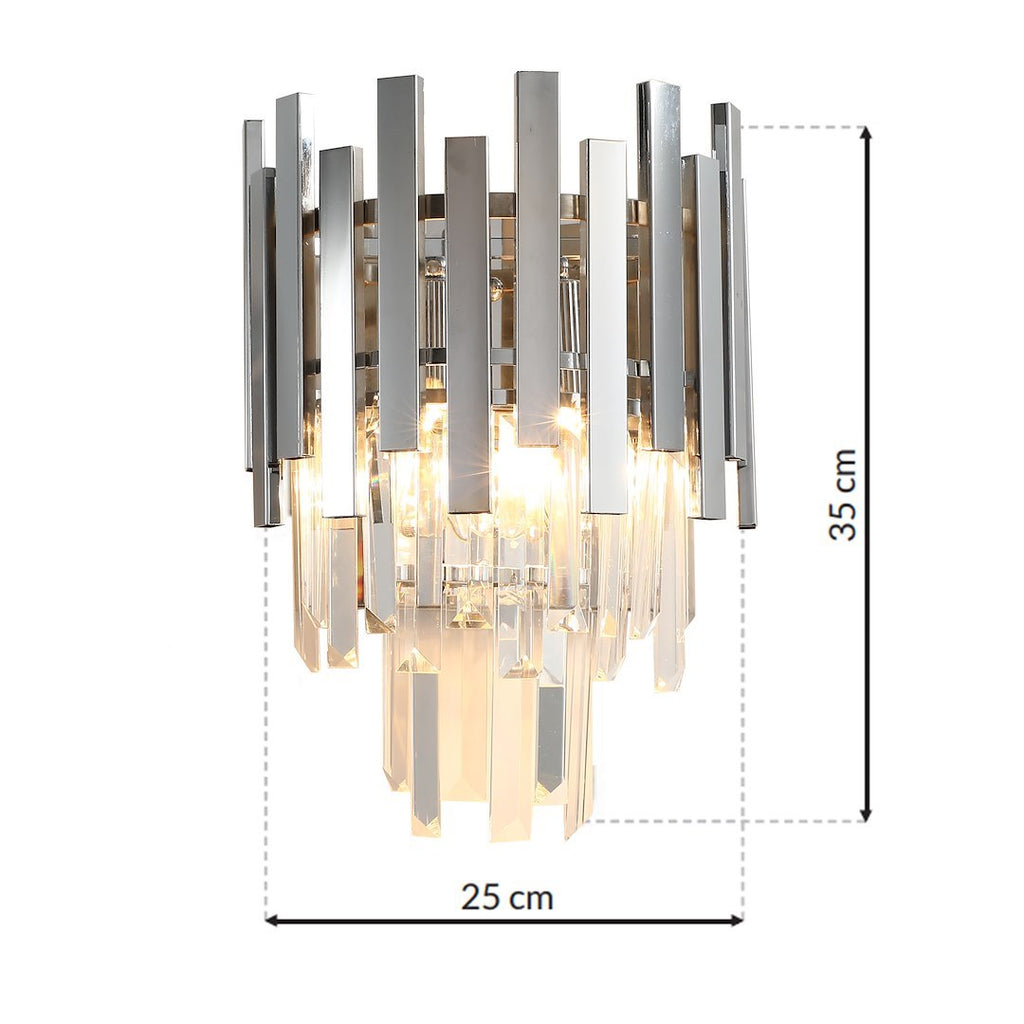 Wandleuchte ASPEN Chrom (2x E14) - Milagro