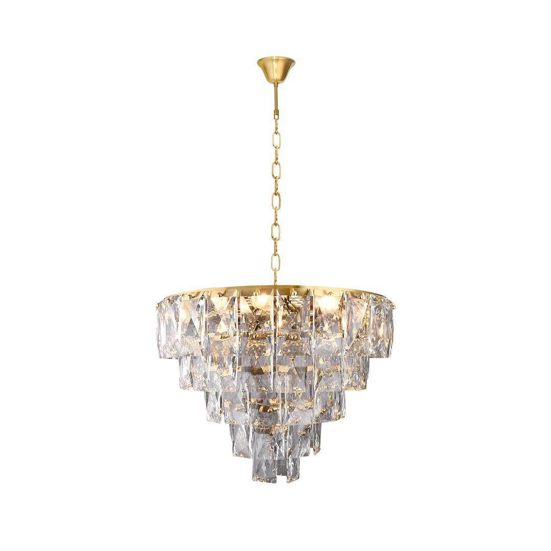Pendelleuchte / Kronleuchter CHELSEA Gold (6x E14) - Milagro