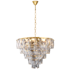 Pendelleuchte / Kronleuchter CHELSEA Gold (6x E14) - Milagro