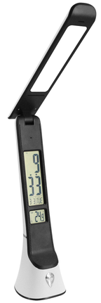 Tischleuchte TORI Weiß mit Akku & Uhr  (1x GU10) – Milagro