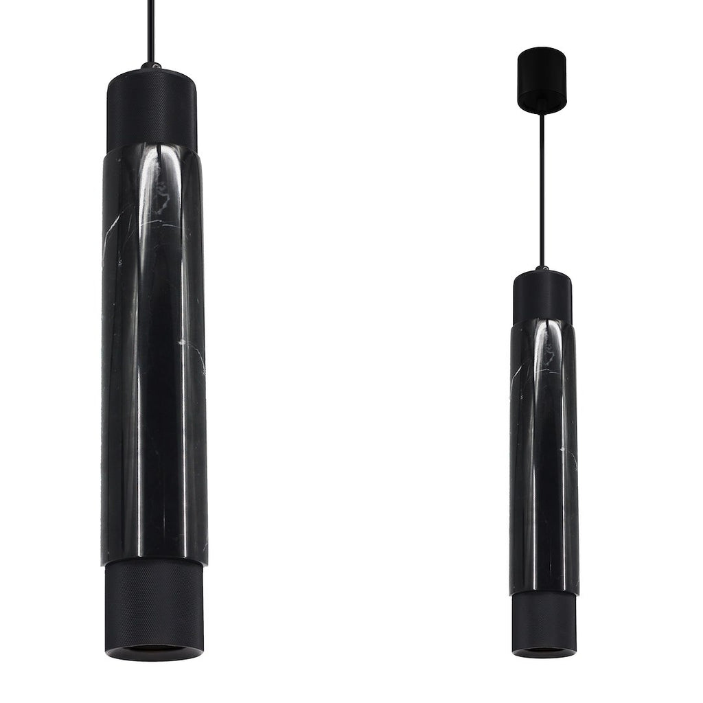 Pendelleuchte MARBLE Schwarz (1x GU10) - Milagro
