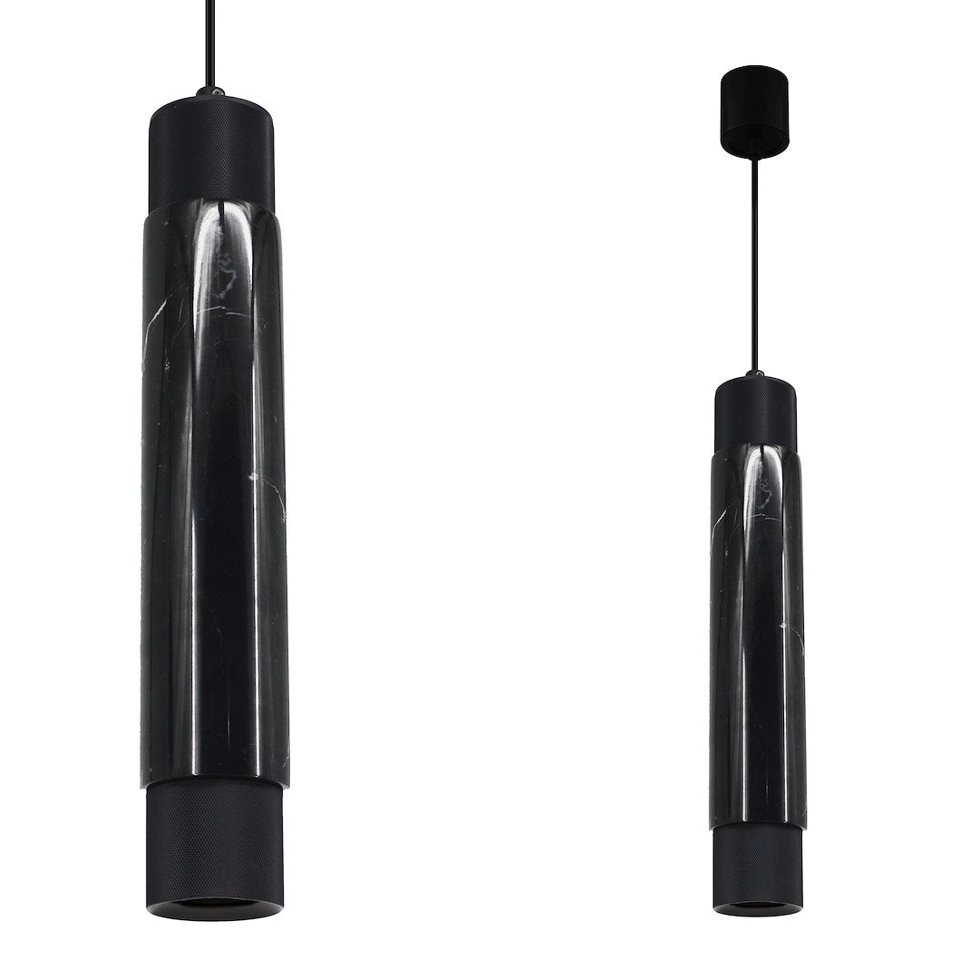 Pendelleuchte MARBLE Schwarz (1x GU10) - Milagro