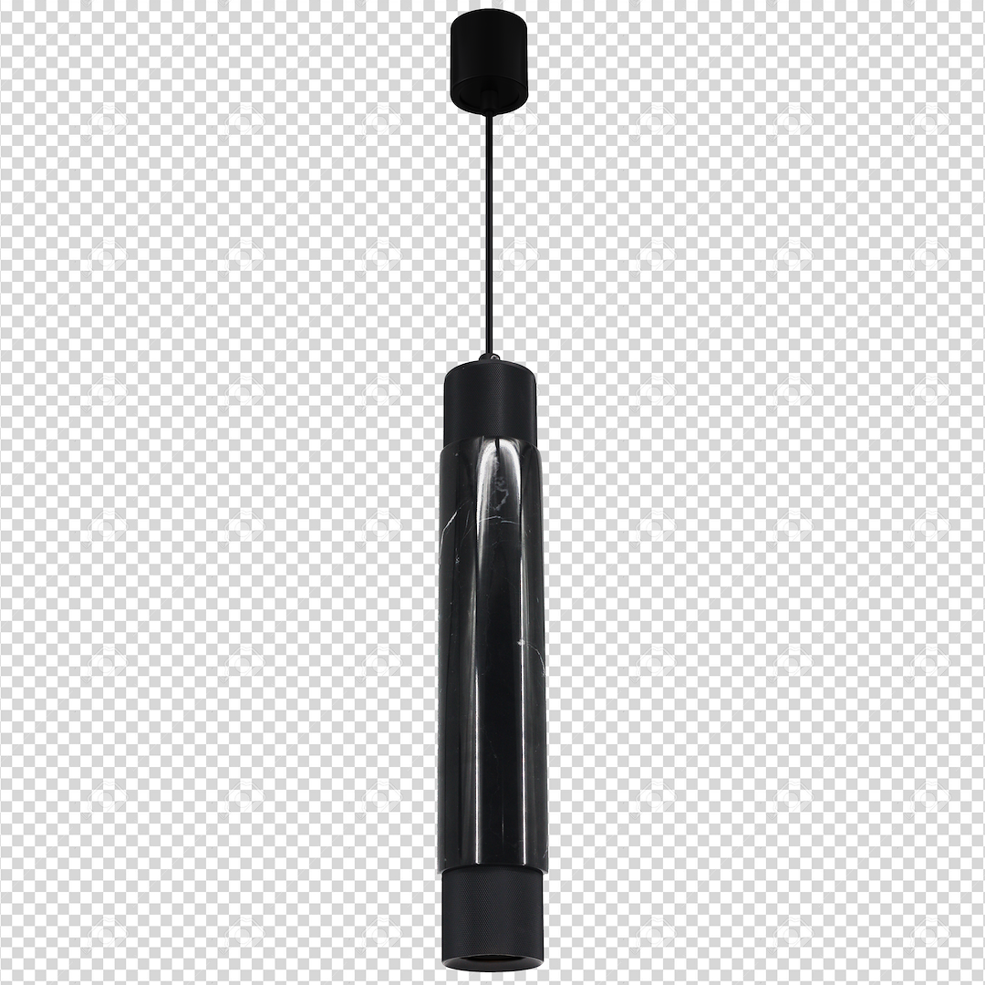 Pendelleuchte MARBLE Schwarz (1x GU10) - Milagro