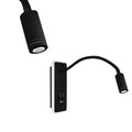 Wandleuchte BASE (8W)+(2W) Schwarz - Milagro