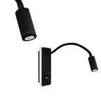 Wandleuchte BASE (8W)+(2W) Schwarz - Milagro