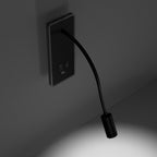 Wandleuchte BASE (8W)+(2W) Schwarz - Milagro