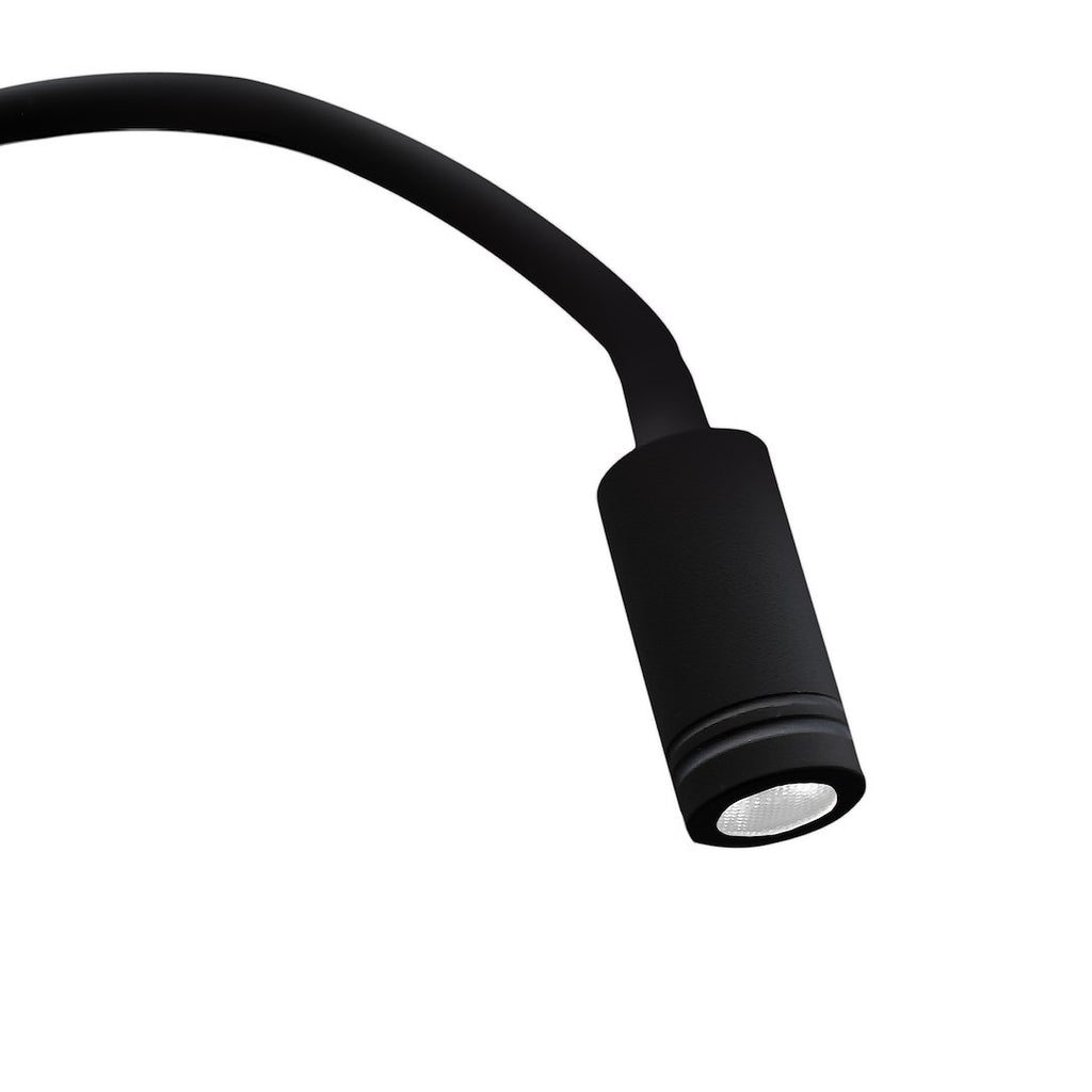 Wandleuchte BASE (8W)+(2W) Schwarz - Milagro