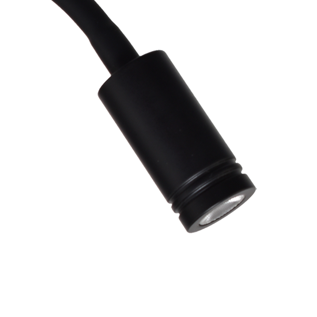 Wandleuchte BASE (8W)+(2W) Schwarz - Milagro
