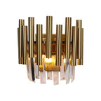 Wandleuchte MADISON Gold & Kristall (2x E14) - Milagro