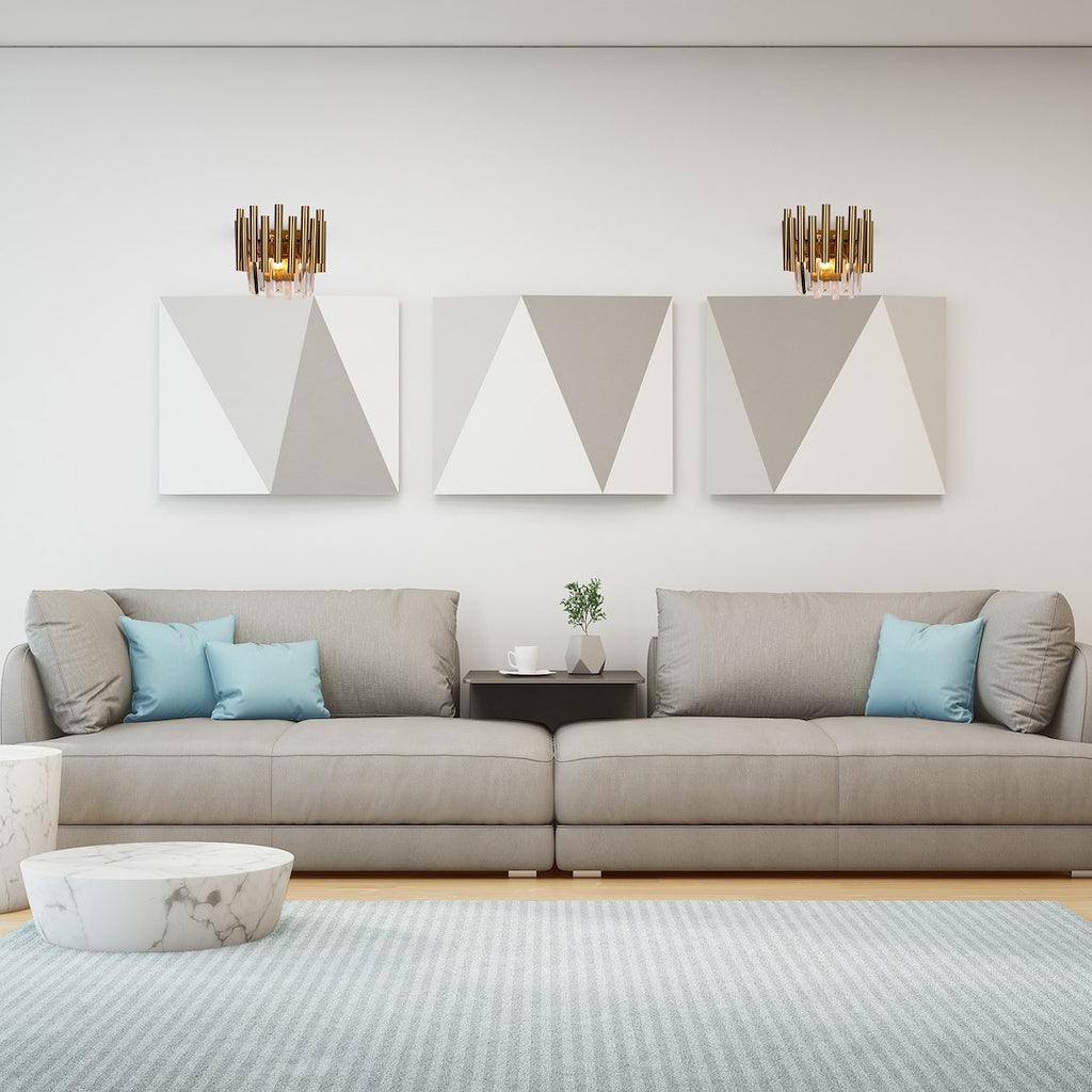 Wandleuchte MADISON Gold & Kristall (2x E14) - Milagro