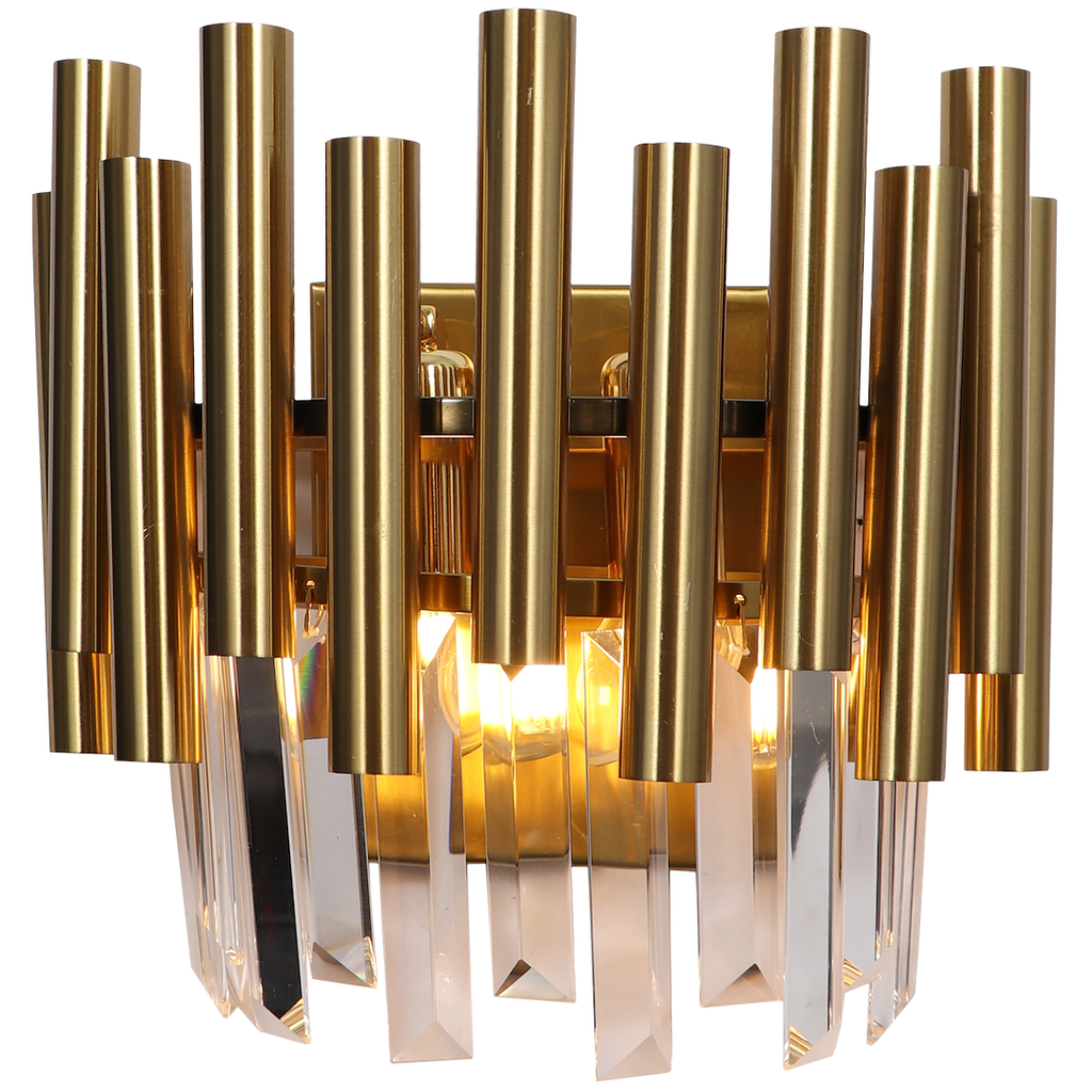 Wandleuchte MADISON Gold & Kristall (2x E14) - Milagro
