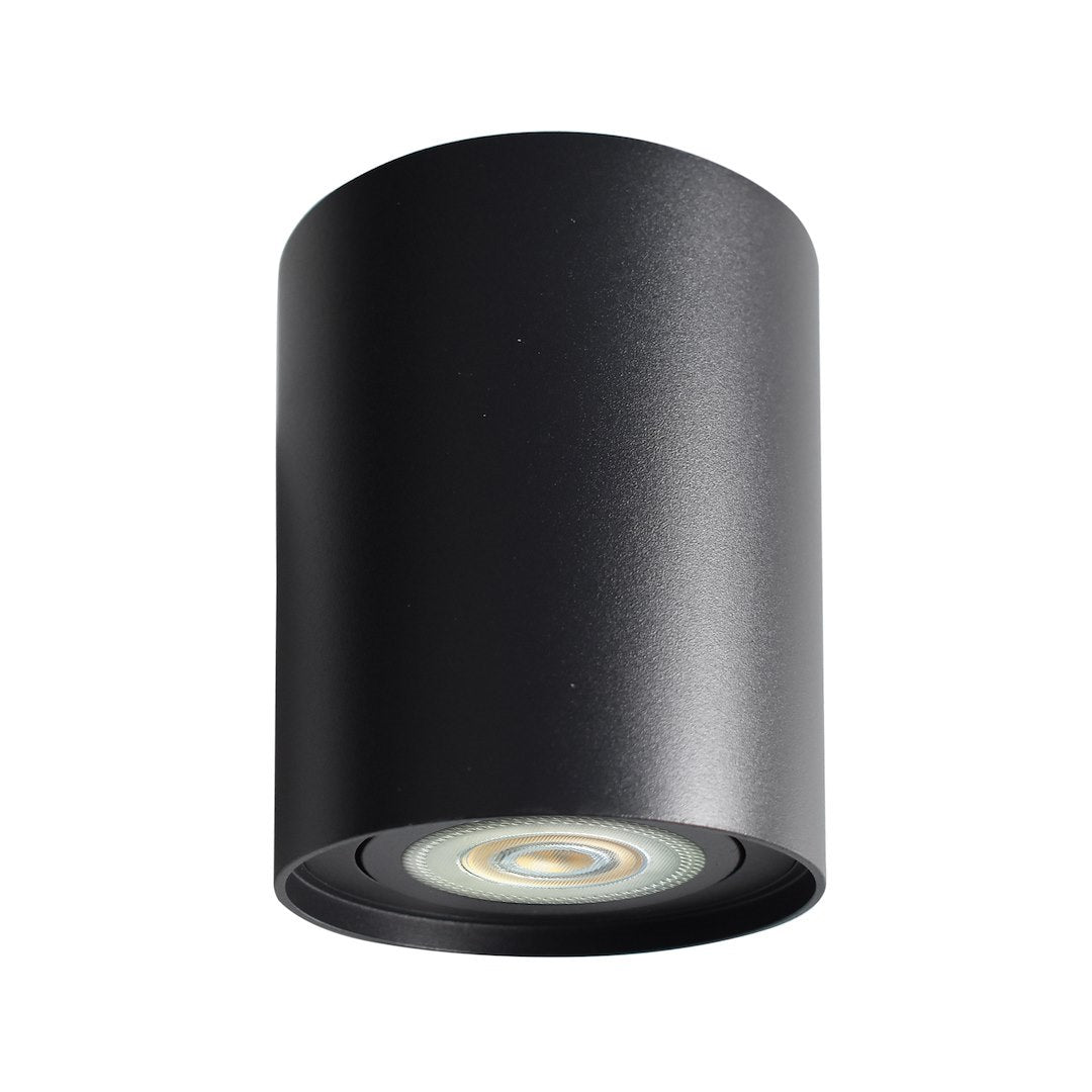 Decken Spot BIMA Rund Schwarz (1x GU10) - Milagro