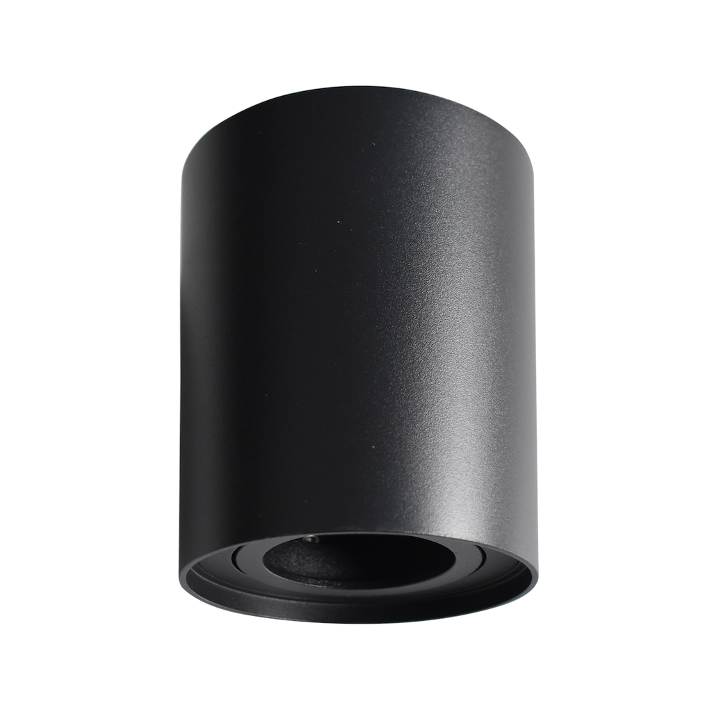 Decken Spot BIMA Rund Schwarz (1x GU10) - Milagro