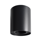 Decken Spot BIMA Rund Schwarz (1x GU10) - Milagro