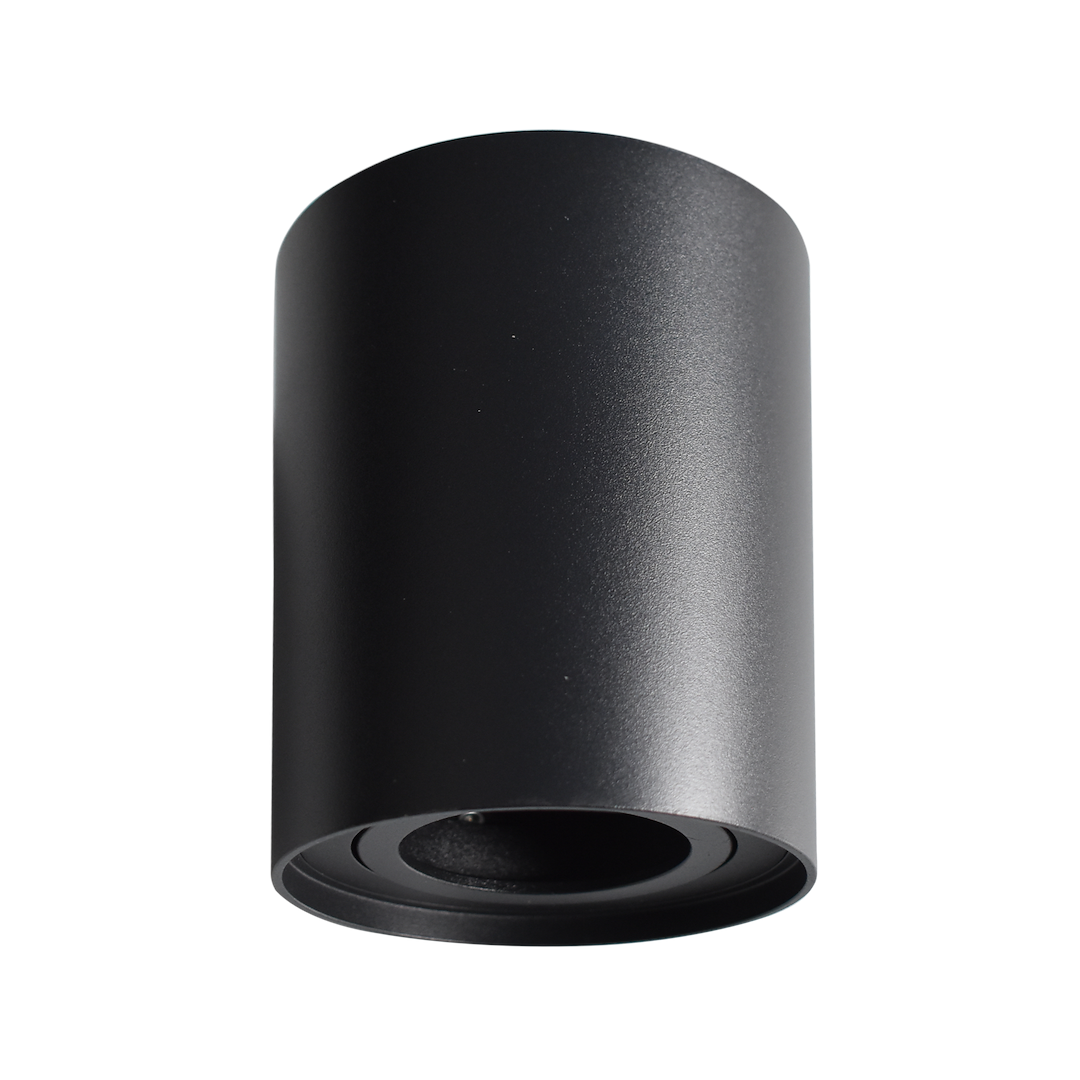Decken Spot BIMA Rund Schwarz (1x GU10) - Milagro
