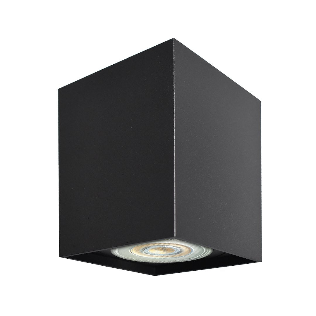 Decken Spot BIMA Eckig Schwarz (1x GU10) - Milagro
