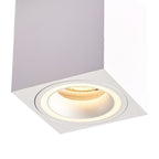 Design-Deckenspot BIMA RING SQUARE (1x GU10) Weiß - Milagro