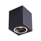 Design-Deckenspot BIMA RING SQUARE (1x GU10) Schwarz - Milagro