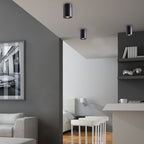 Design-Deckenspot BIMA ARTE ROUND (1x GU10) Schwarz - Milagro
