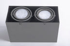 Decken-Spot BLOCCO grau (2x GU10, exkl. Leuchtmittel) - Milagro