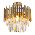 Deckenleuchte ASPEN Kristall & Gold (6x E14) - Milagro