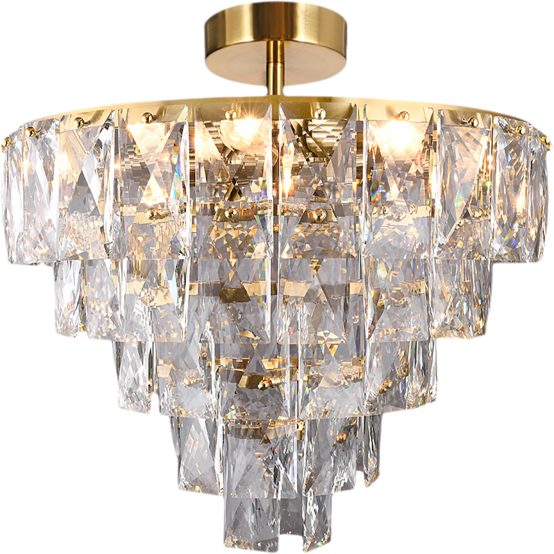 Deckenleuchte CHELSEA Gold (6x E14) - Milagro