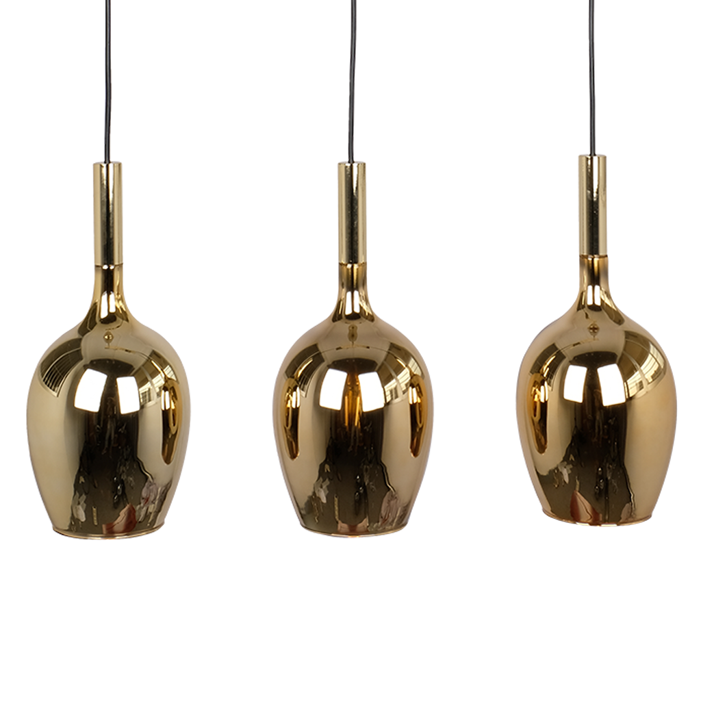 Pendelleuchte LUGANO Gold (3x E14) - Milagro