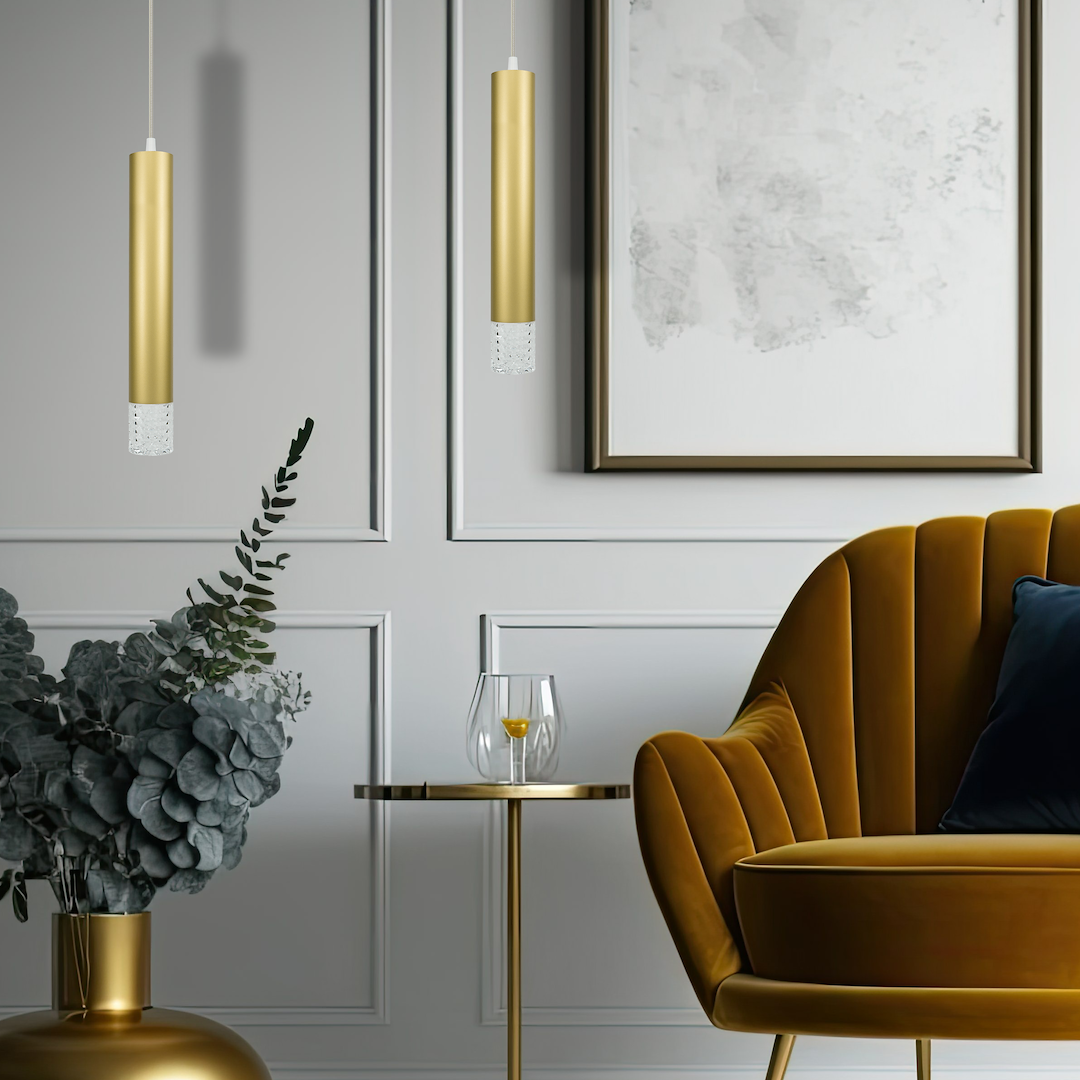 Pendelleuchte TUBI Gold (1x GU10) - Milagro