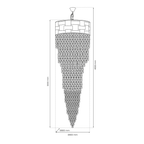 Pendelleuchte / Kronleuchter LUXURIA 300 cm (41x E14) - Milagro