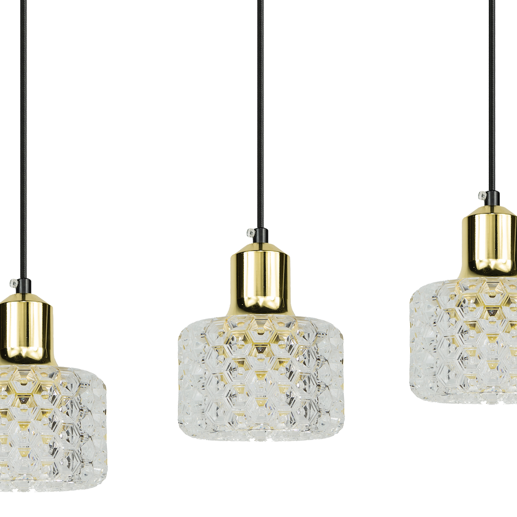 Pendelleuchte LUMI Gold, Acryl (3x G9) - Milagro