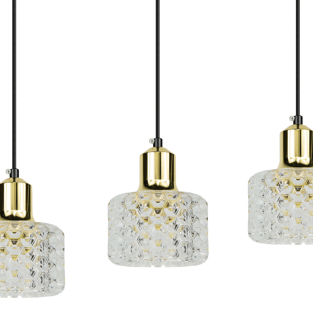 Pendelleuchte LUMI Gold, Acryl (3x G9) - Milagro