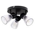 Deckenleuchte BEST Schwarz (3x E14) (round) - Milagro