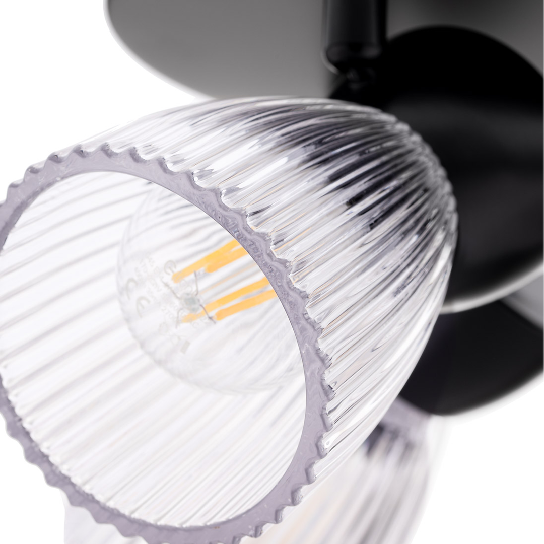 Deckenleuchte BEST Schwarz (3x E14) (round) - Milagro