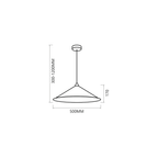Pendelleuchte Fuji Ø50 cm Gold & Schwarz (1x E27) - Milagro