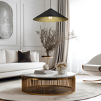 Pendelleuchte Fuji Ø70 cm Gold & Schwarz (1x E27) - Milagro
