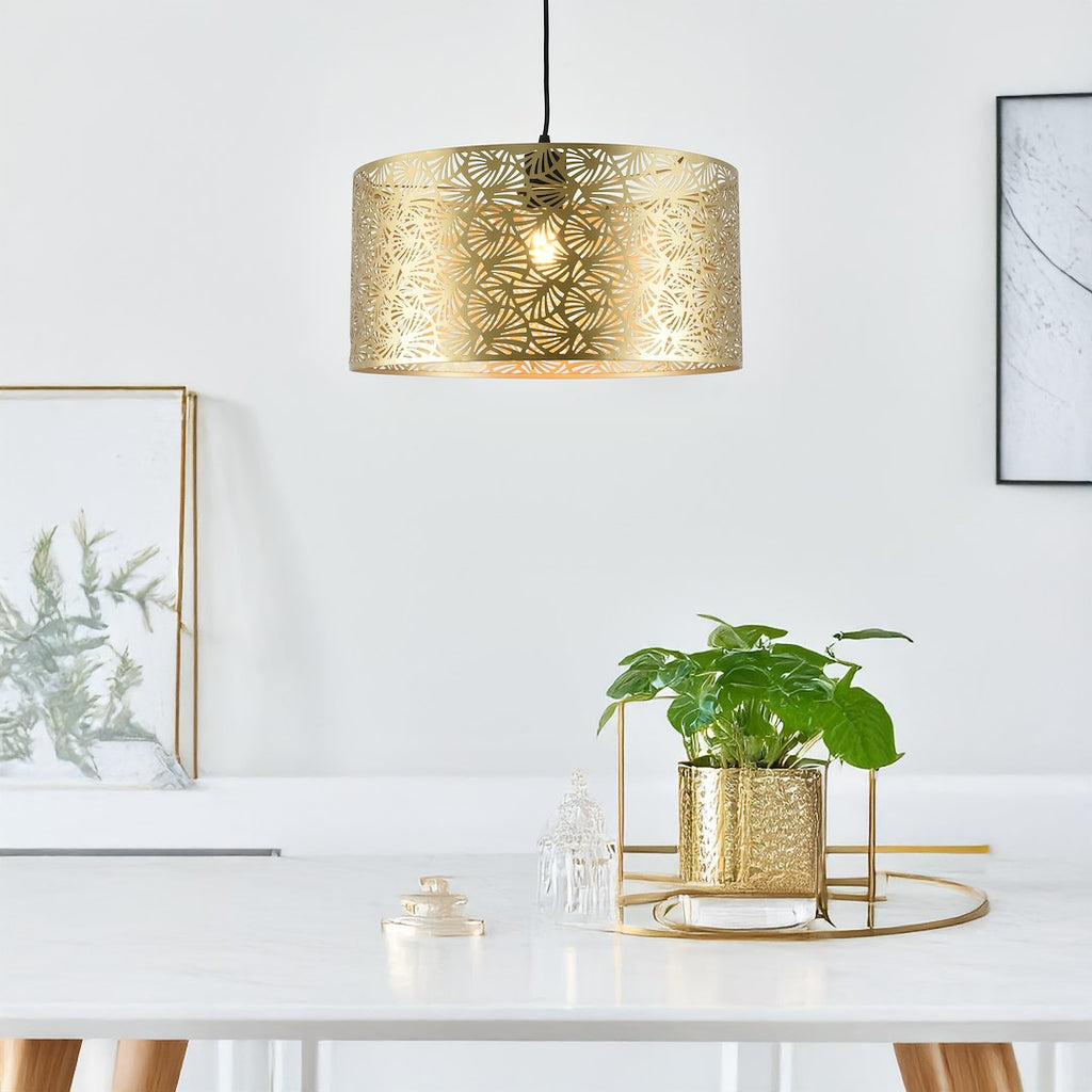 Pendelleuchte BLOSSOM Gold (1x E27) - Milagro